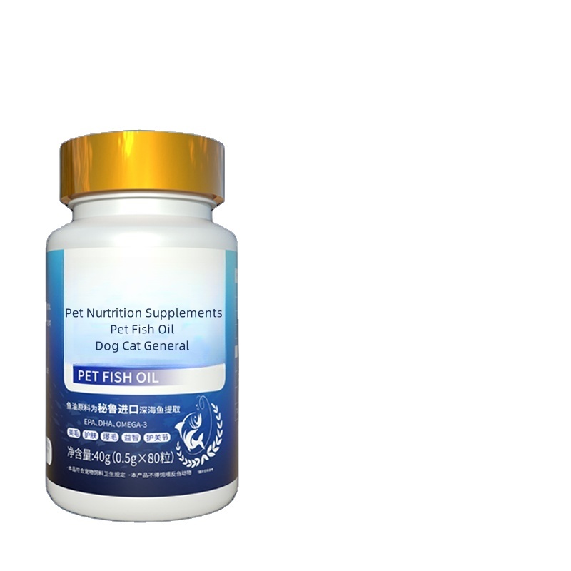 Pet Fish Oil Health Food Supplement With Wild Alaskan Salmon Oil for Pet To Support Joint Brain And Immune System