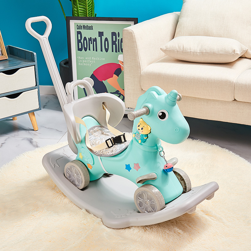 Kids Baby Walker Plastic Ride On Rocking Horse Toy