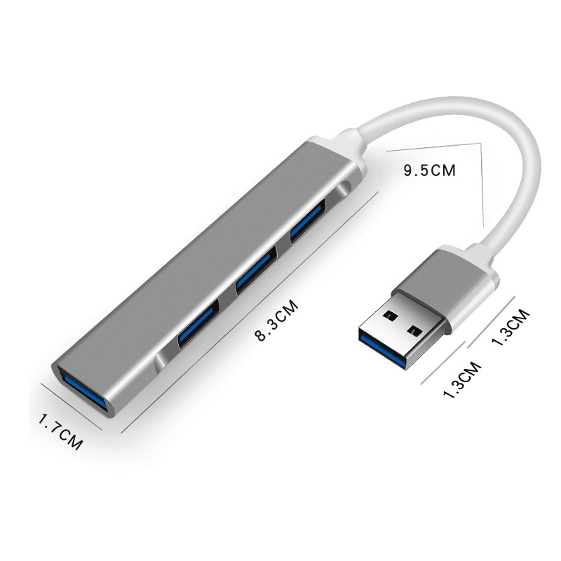 Алюминиевый сплав 4 в 1 маленький USB C концентратор 3,0 Тип C 3,1 4 порта разветвитель адаптер OTG USB флэш накопитель для Lenovo Xiaomi Macbook