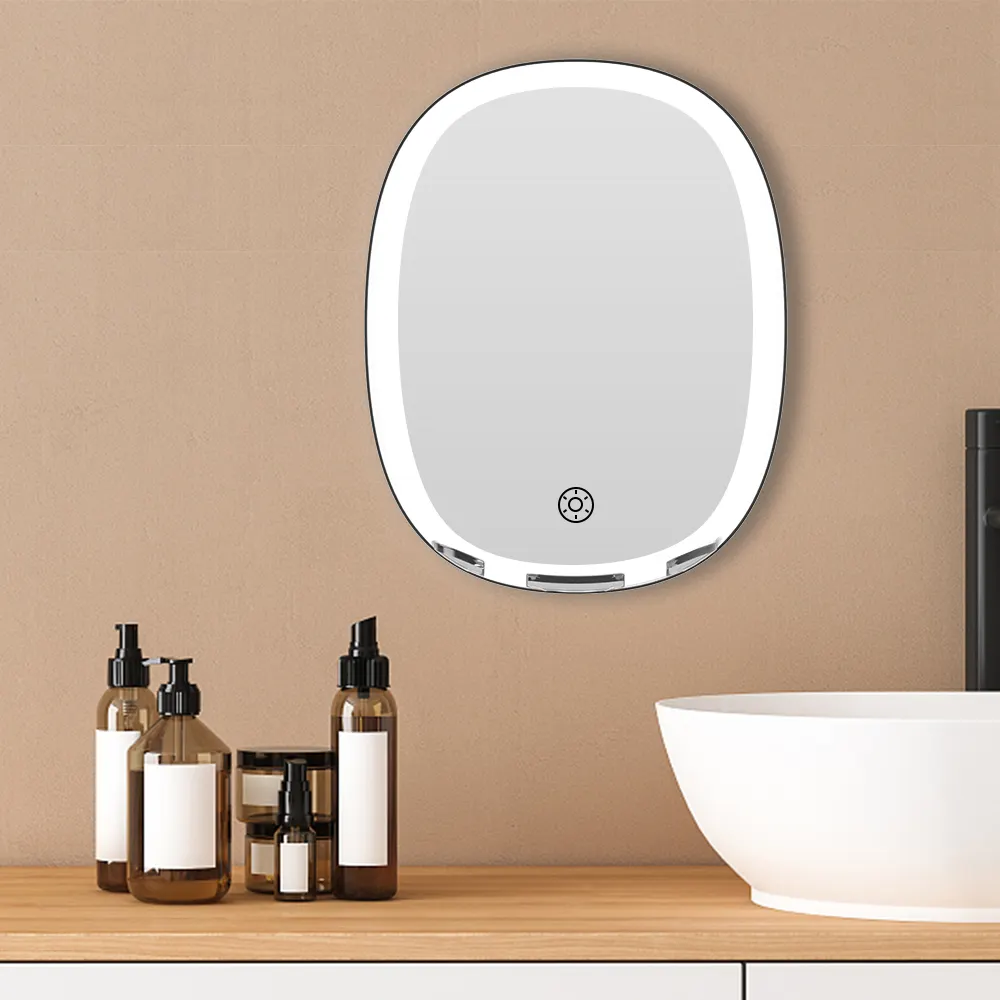 Led Shower Mirror Switch Touch Sensor Anti Fog Ip44 Waterproof Defogger Bathroom Led Mirror With Light Led Shower Mirror