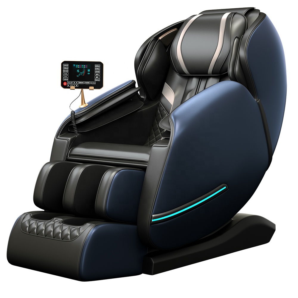 LED light 4d manipulator SL track stretch full body zero gravity massage chair with control board