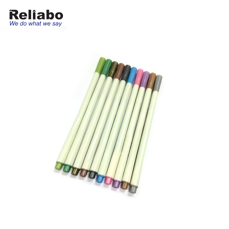 Reliabo оптовая продажа высокое качество на водной основе 10 цветов металлический цвет ручки
