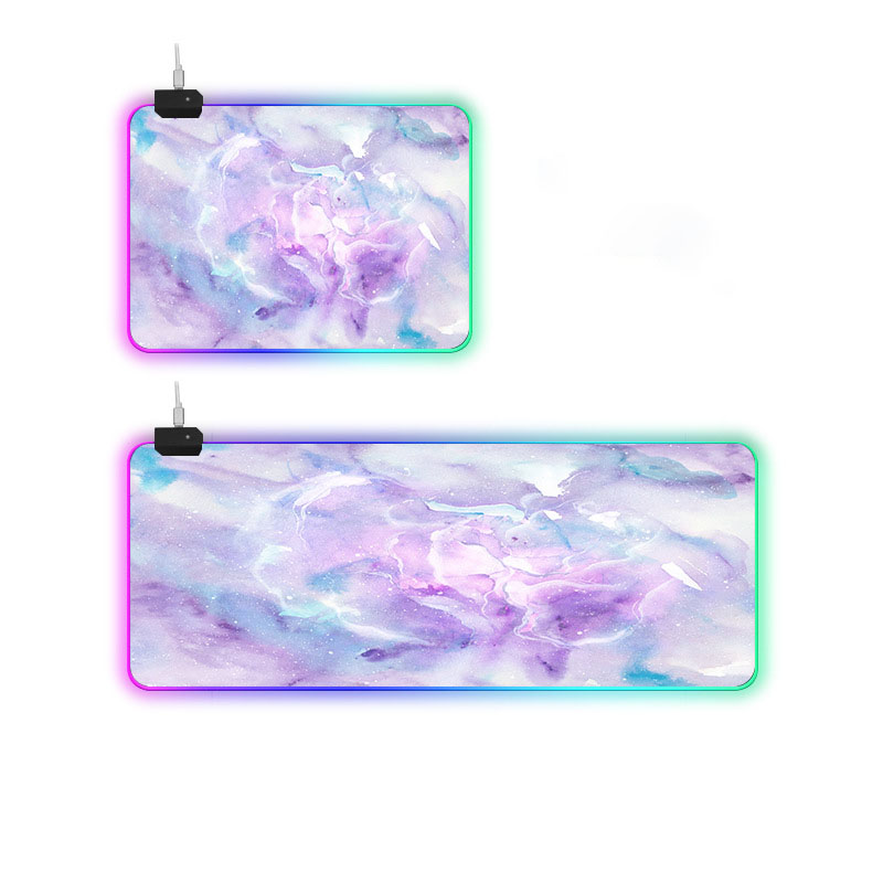 Шаблон логотипа на заказ большие красочные RGB подсветкой симфония игры и офисного мраморный коврик для мыши