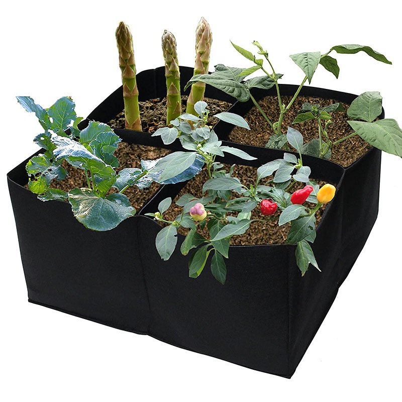 high quality low price 1/2/3/5/7/10/20/100gallon Felt Fabric plant Non Woven Outdoor Garden plant beds