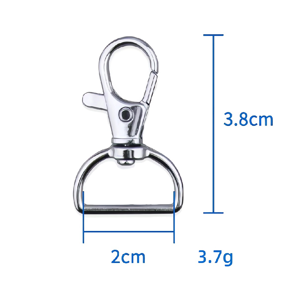 Bag Accessories Spring Metal Hooks Buckle Clip Swivel Snap Hook For Purse Chains