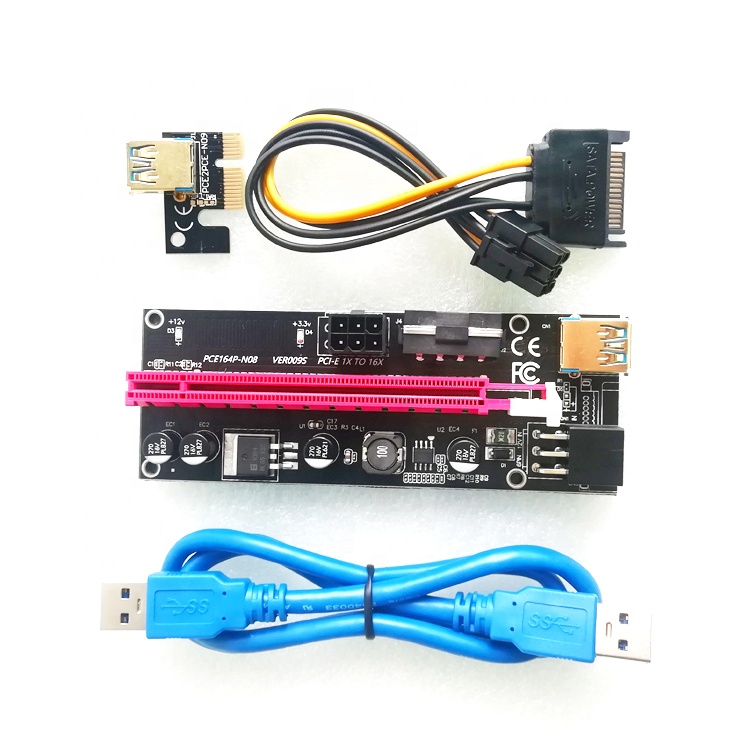 Райзер-карта VER009S PCI-E, 009S PCI Express PCIE