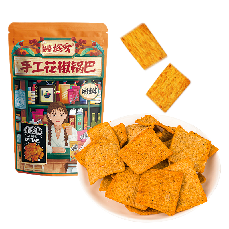 Sharing Package Crispy Rice Crust with best Price Crisp spicy fries snacks at Private Label OEM Wholesale Japanese snacks