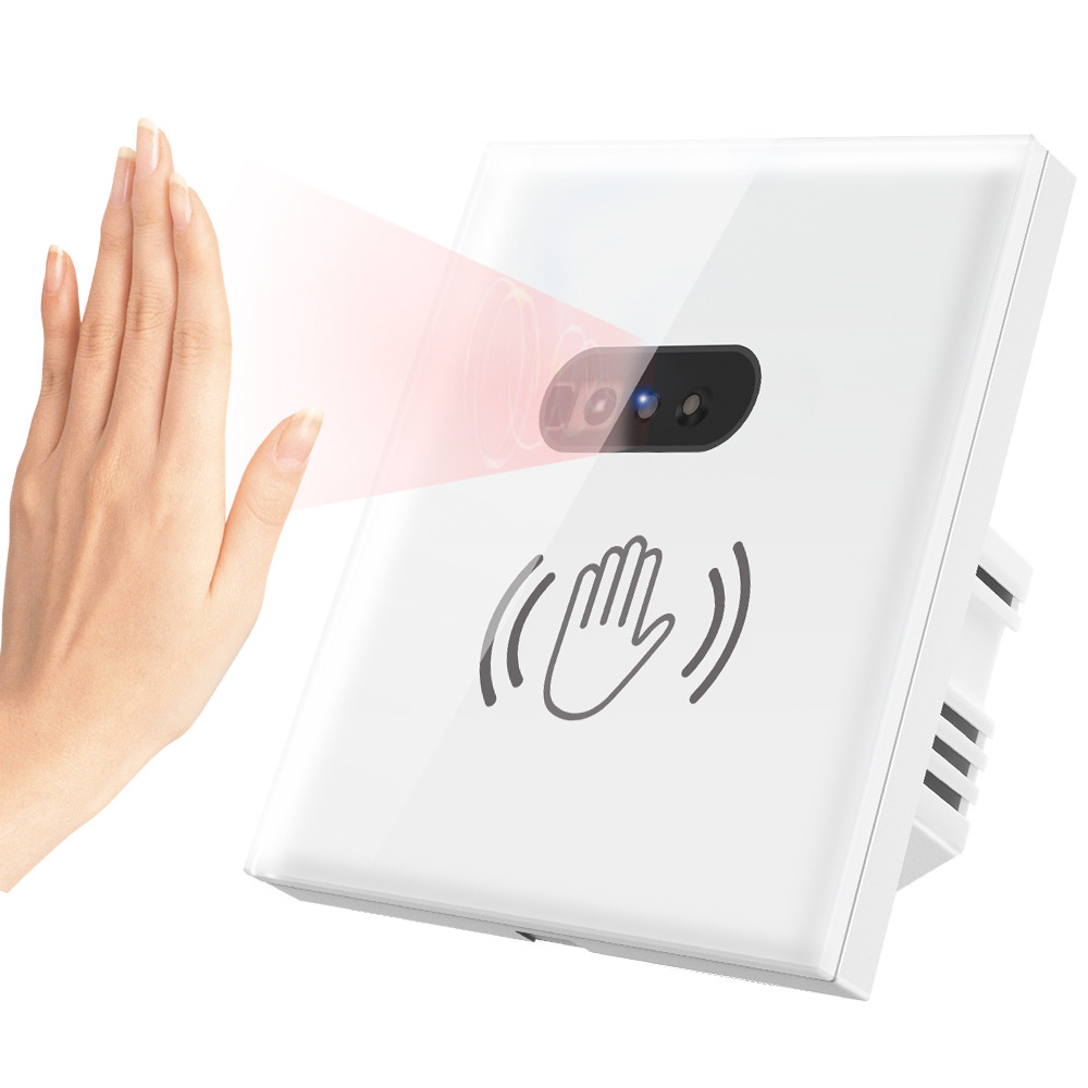 Стандарт ЕС Smart Touch настенный выключатель света инфракрасный датчик Защитное стекло для экрана панели нулевой линии огня 220V 10A блок питания без сенсорного экрана