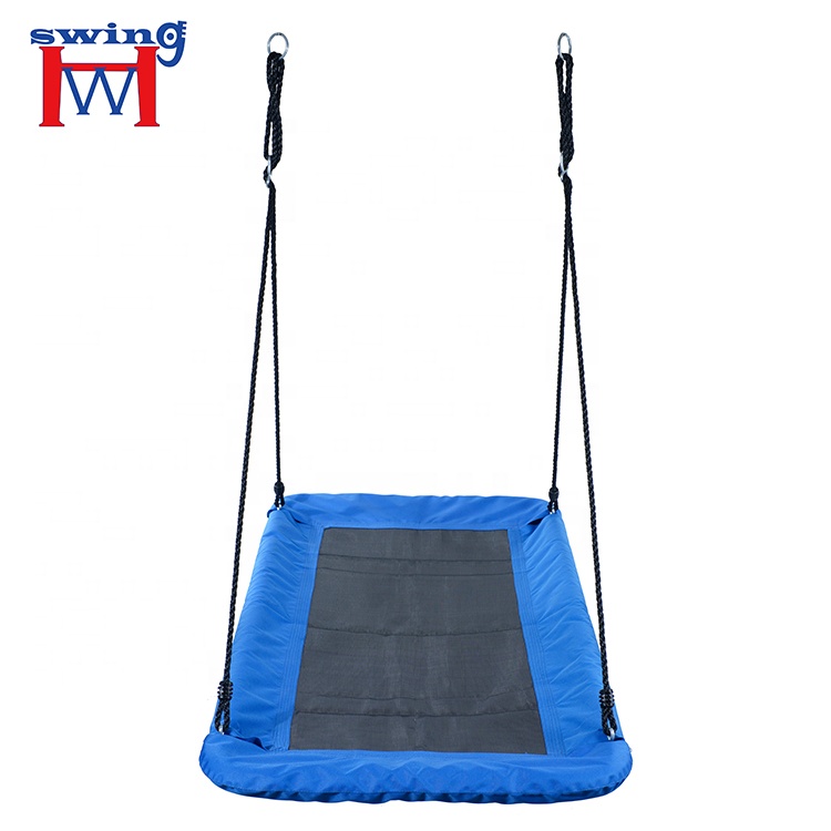 Giant 32''x 60'' Rectangular Hammock Rope Hanging Swing Bed for Kids Adults Outdoor Play