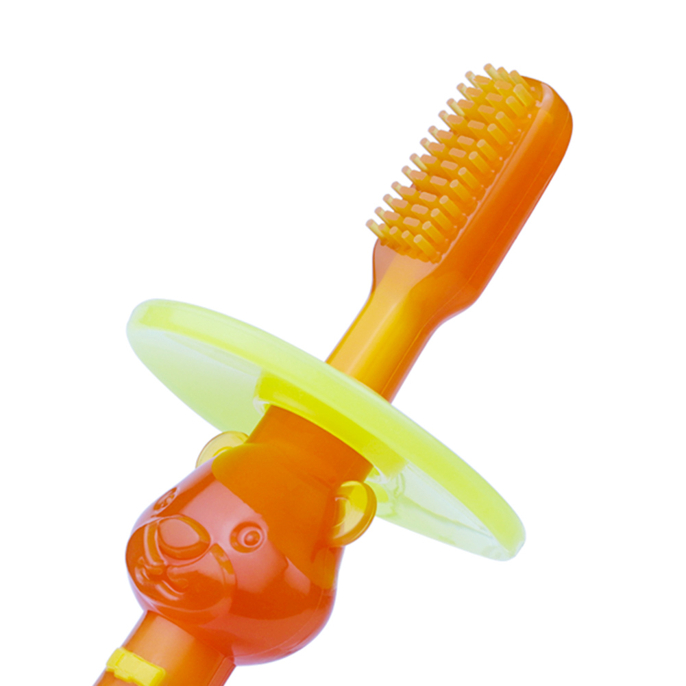 New Design Cartoon style Baby Training Silicone Toothbrush