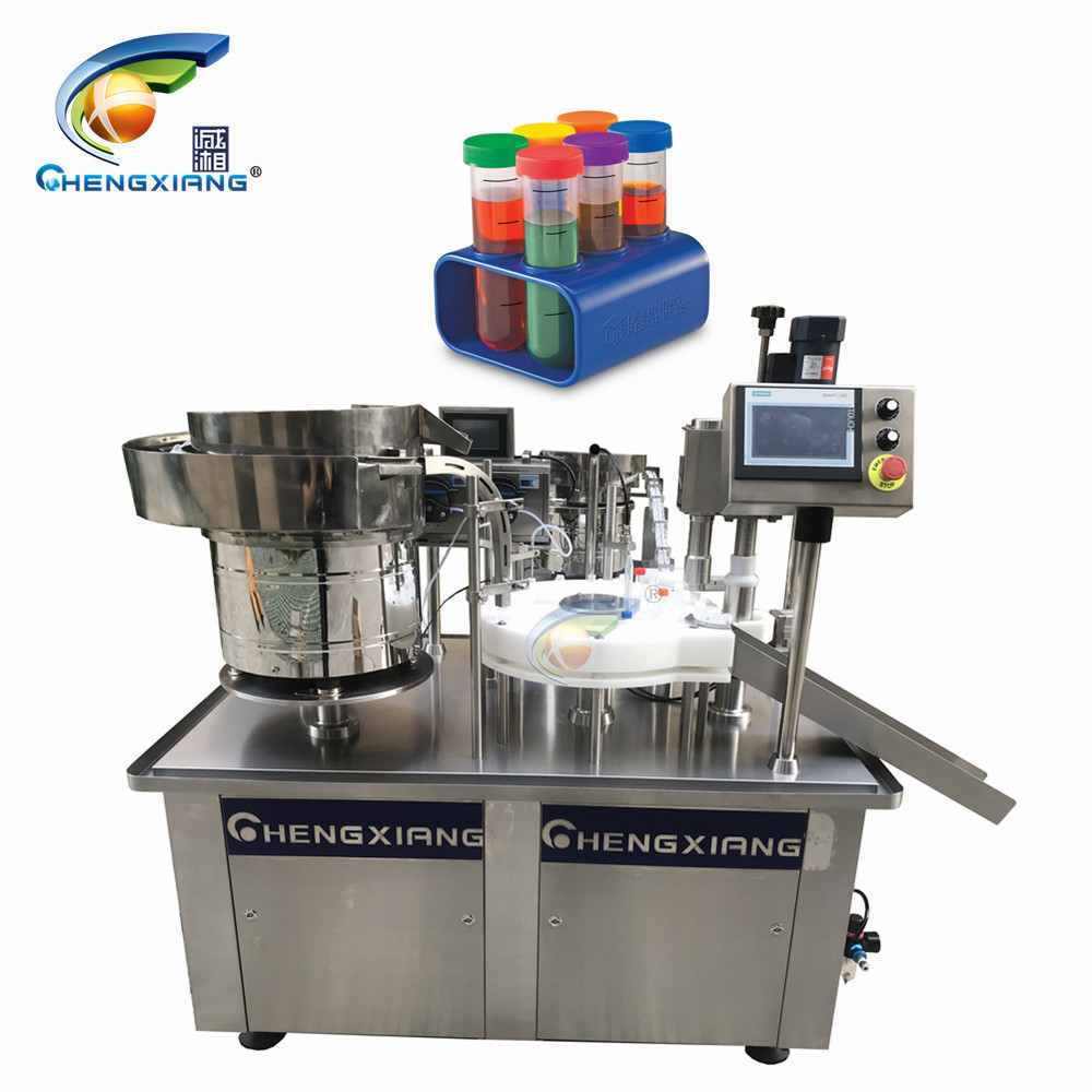 Hot sale fully automatic IVD reagent filling machine test tube filling capping machine 0.5-10ml plastic rapid tubes