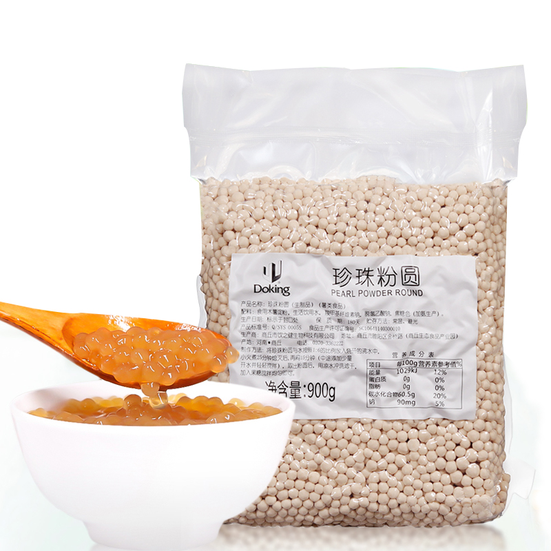 Жемчужный порошок Chewy Tapioca, который может быть приготовлен пожилыми людьми и детьми, может использоваться в молочных чайных десертах
