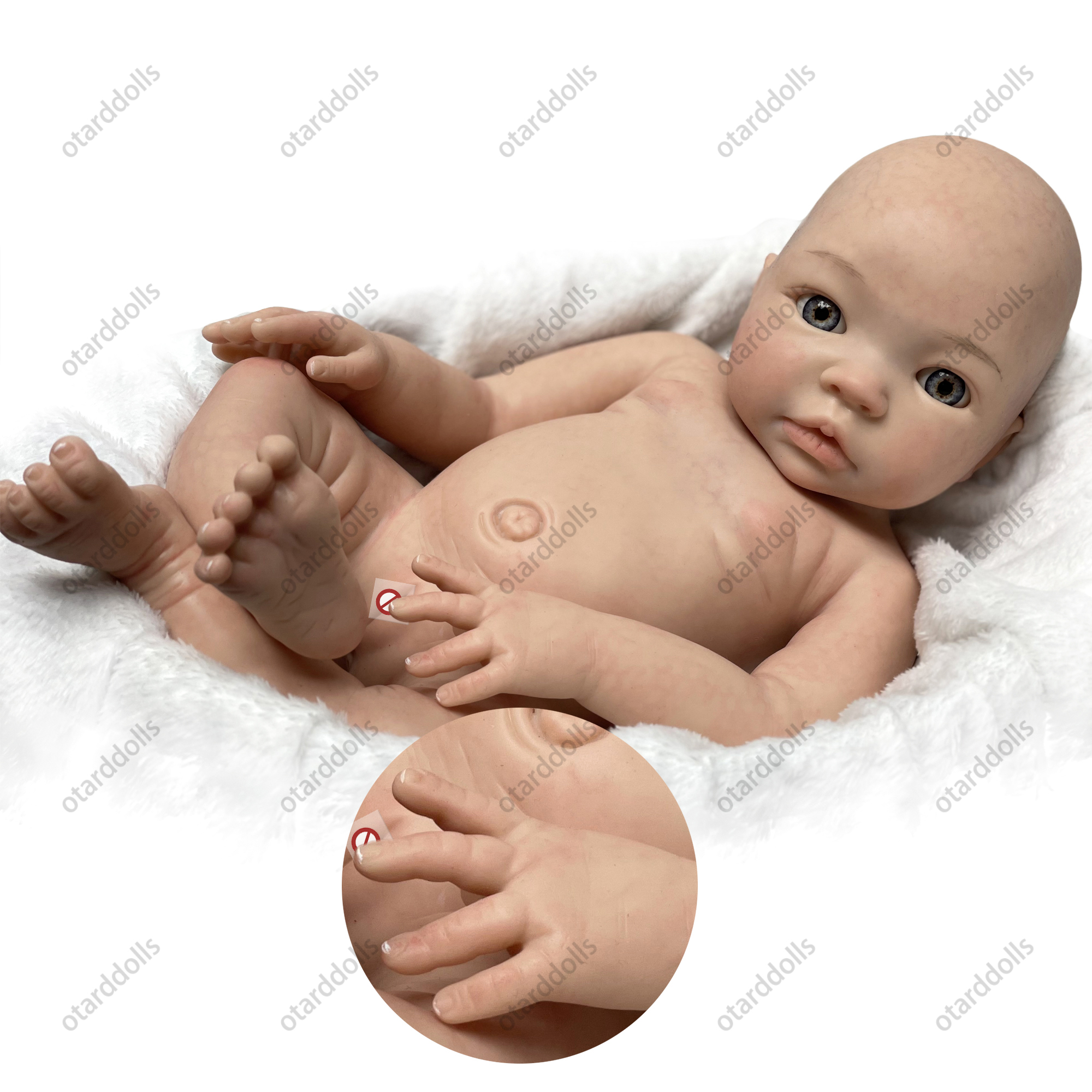 18 Inch Solid Soft Silicone Reborn Baby Dolls Handmade Artist Painted Bebe Newborn Dolls