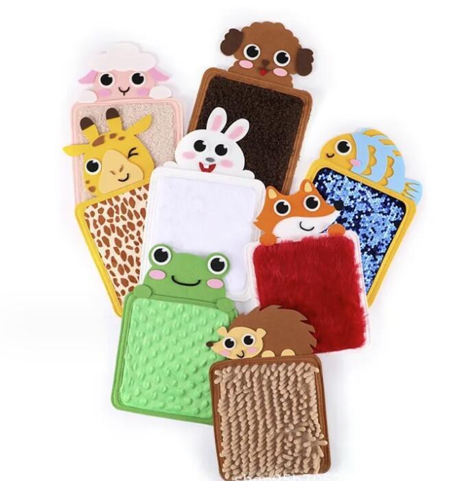 2025 New Sensory Mini Mats for Kids, Animal Sensory Tiles Sensory Pads, Animal Sensory Tiles Sensory Pads for Autistic Children