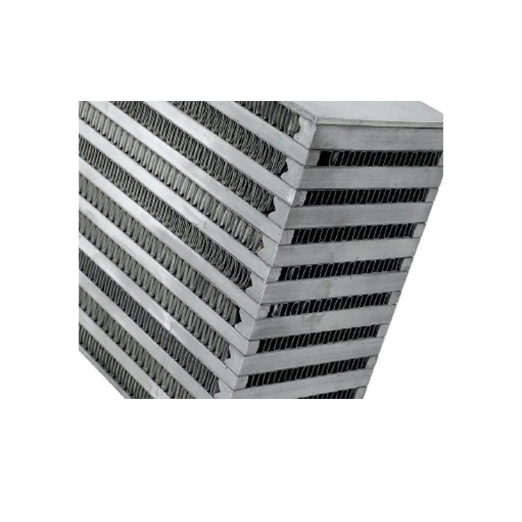 Intercooler Core автомобильный двигатель система охлаждения гоночных автомобилей части алюминиевые пластины плавник теплообменник