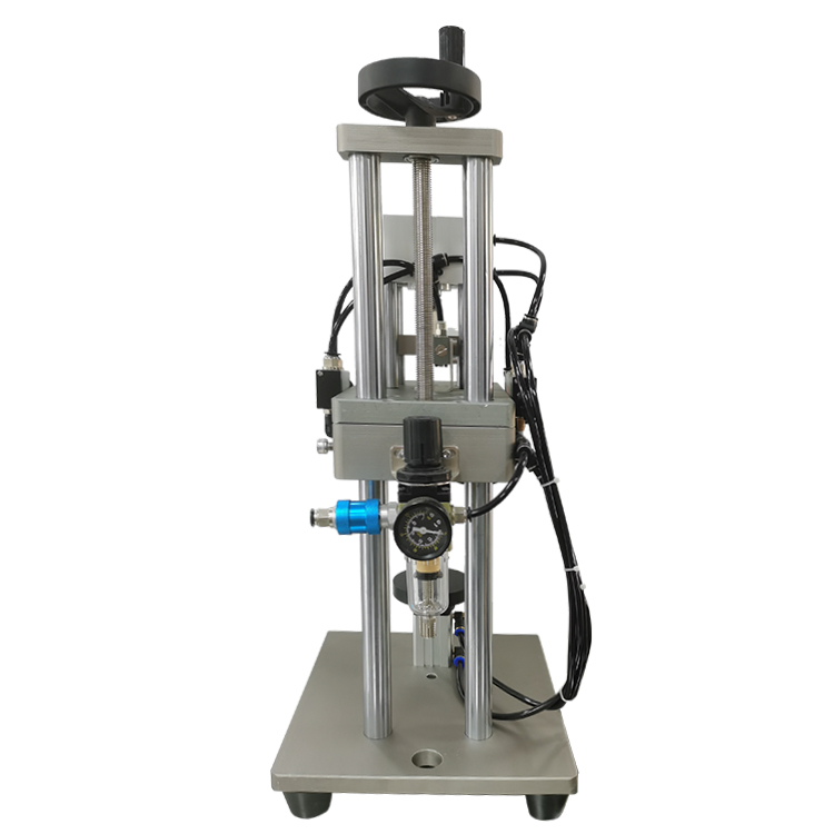 Semi-automatic perfume glass bottle capping machine, perfume sealing machine, cosmetics pneumatic press ring machine