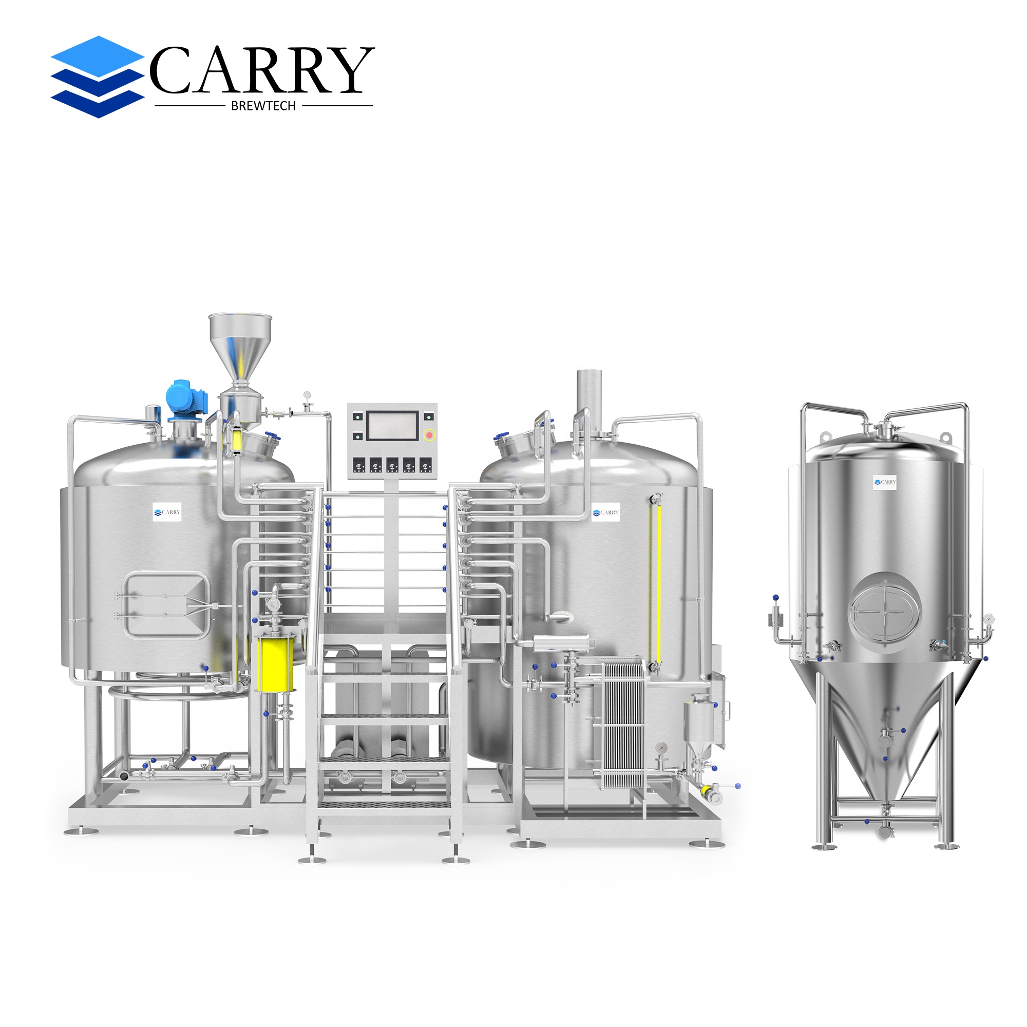 Система ферментации пива 500l 5bbl, полный комплект оборудования для производства пива под ключ