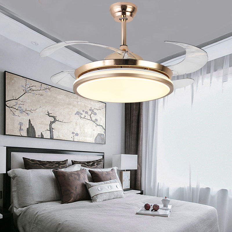 Indoor Lighting Modern Decorative Ceiling Fans Lights Pendant Lights With Led And Remote Chandelier Fan