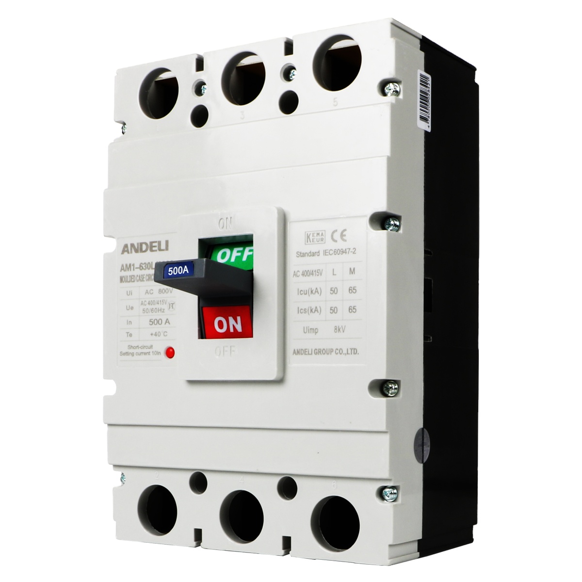 ANDELI electrical ac 400V AM1-630L/3300 3P 400A 500A 600amp Reset типы промышленных автоматических выключателей