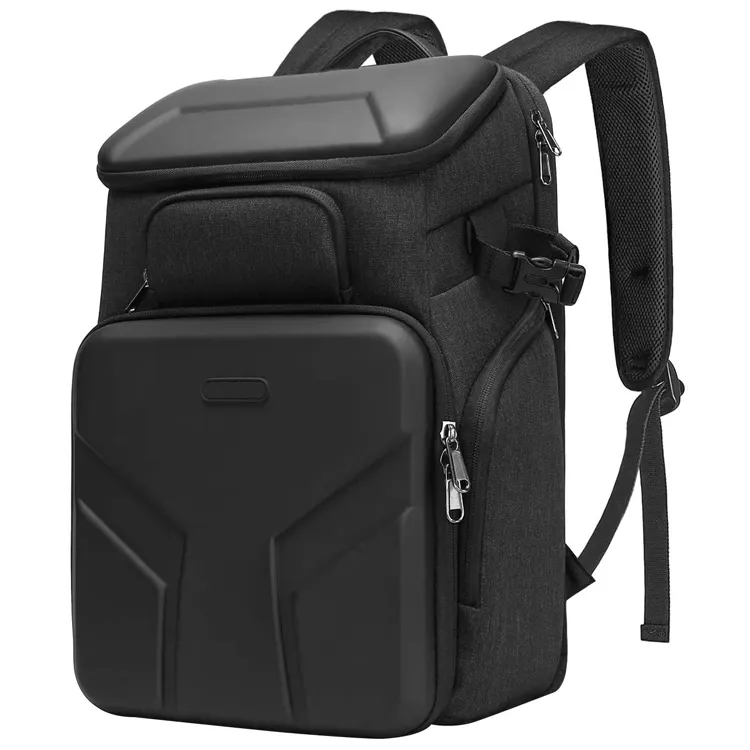 Waterproof DSLR SLR Mirrorless Photography Backpack Camera Bag Case with Front Hardshell
