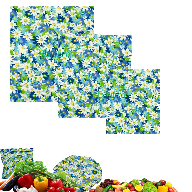 Пластиковая крышка для хранения еды Zero waste, непрерывная кухонная многоразовая оберточная бумага, индивидуальный принт, пакет для хлеба, упаковка для еды из пчелиного воска