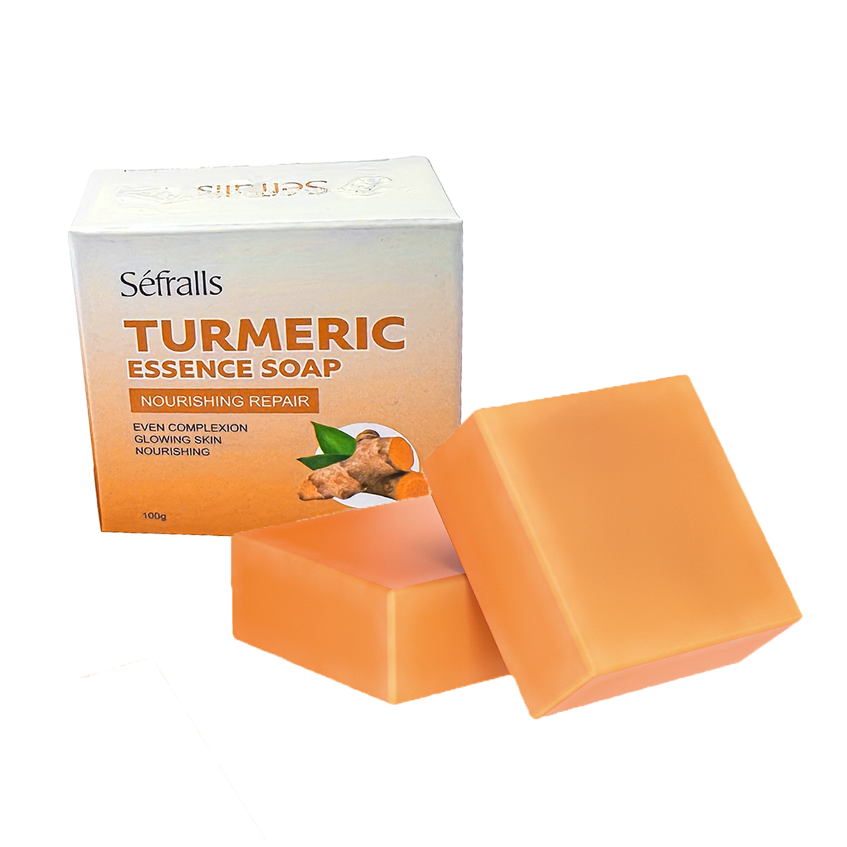 Organic Herbal Whitening Bath Soap Handmade Natural Turmeric Soap with Vitamin E Solid Basic Cleaning Feature Adults Wholesale