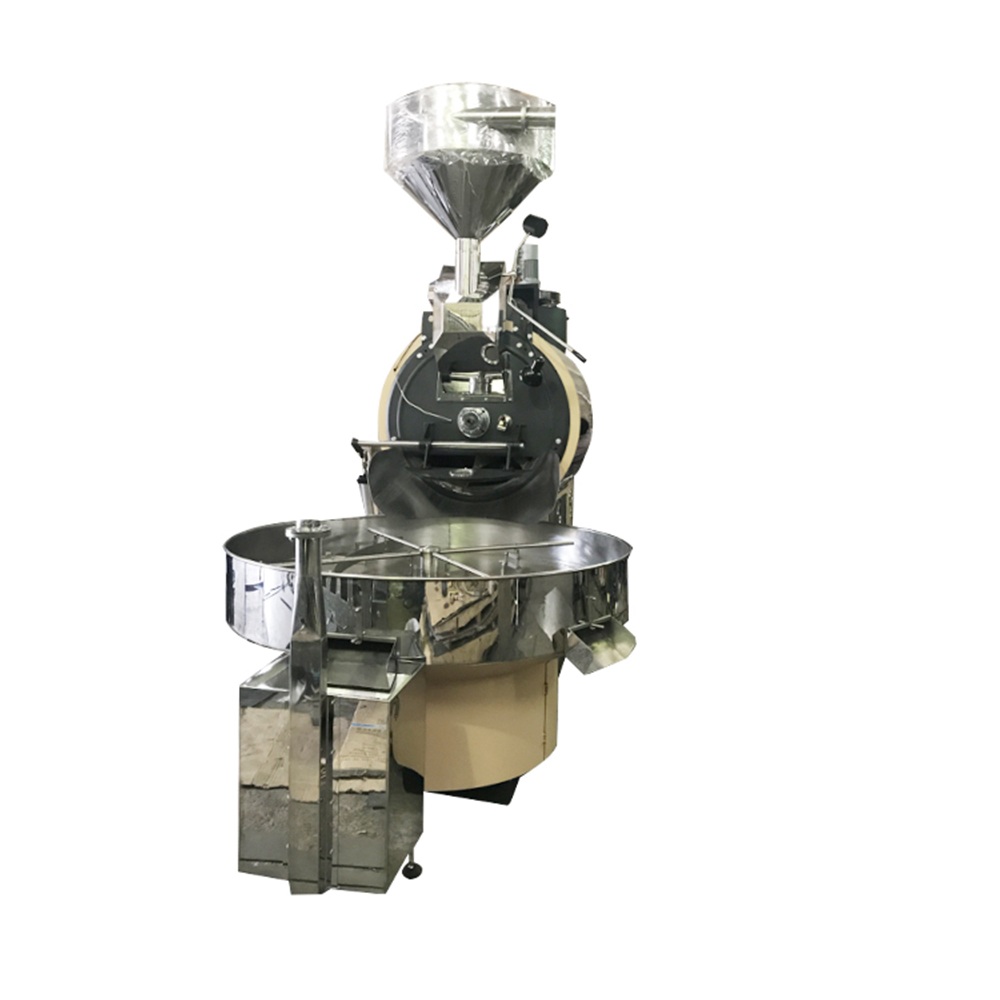 Customized Gas Coffee Roasting Equipment 60kg Raw Bean Roaster Machine Drum Roller Semi Hot Air Artisan