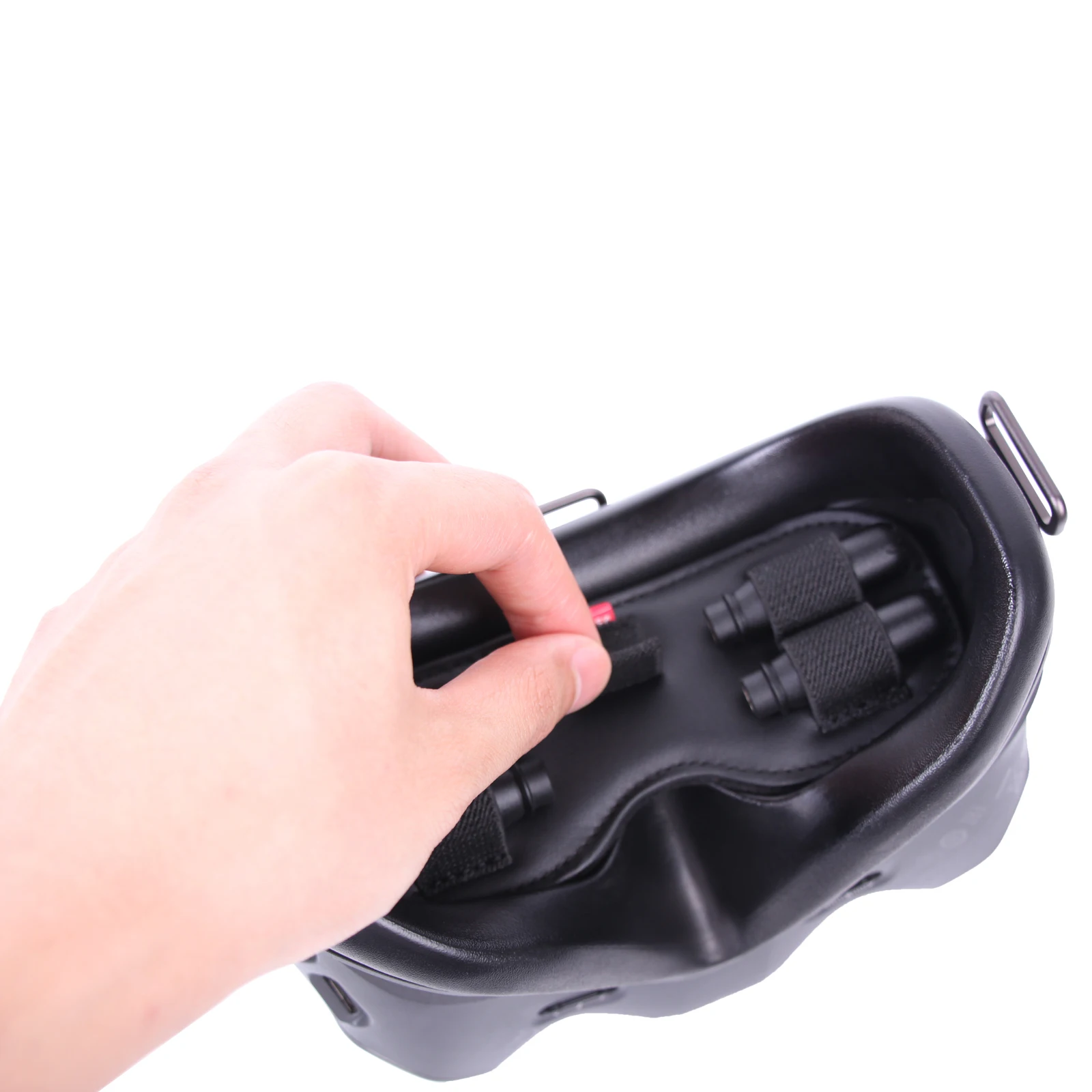 Sunnylife FV-Q9307 Многофункциональный из матовой искусственной кожи защитный чехол коврик для FPV очков V2 зонт для хранения антенны слот для карт памяти