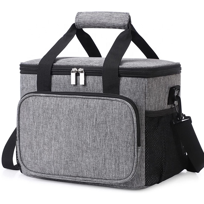 YBN Custom 15L переработанная сумка-холодильник для ланча из Оксфорда, термоизоляционный охлаждающий контейнер с плечевым ремнем