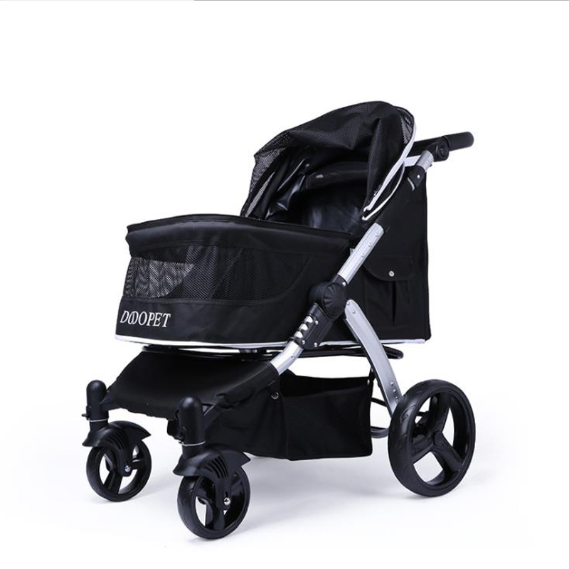 Factory Wholesale Best Selling Best Dog Pet Stroller Large Dog One Hand Fold Up Pet Stroller Luxury Pet Stroller