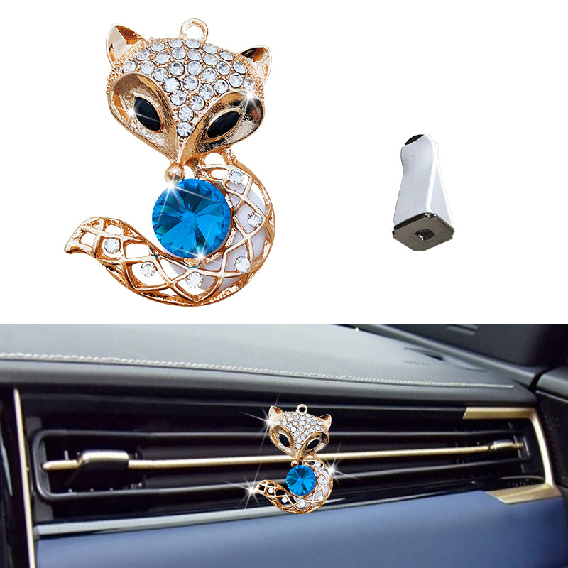 Popular Car Aromatherapy Jewelry Diffuser Cute Vent Clip Crystal Personalized Women Car Air Freshener