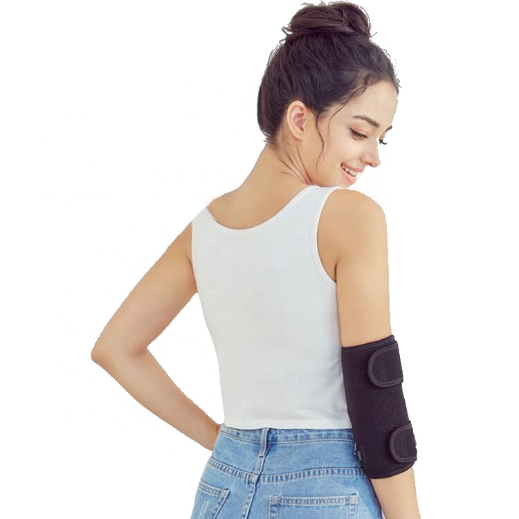 Electric Heating Adjustable Breathable Tennis Volleyball Elbow Padded Brace For Physiotherapy Pain Relief