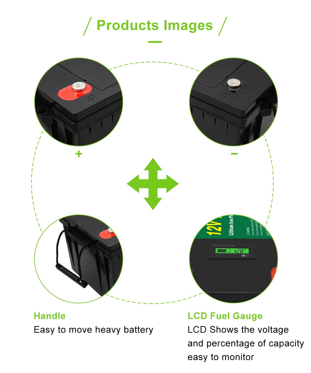 Быстрая проба глубокого цикла Lifepo4 12V 200Ah литий-ионный аккумулятор для RV/солнечной системы/яхты/гольф тележки хранения