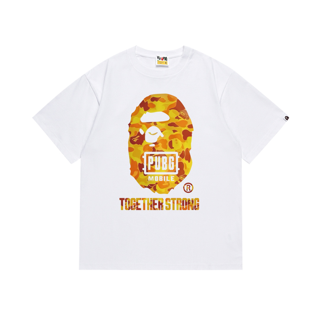 2025 Correct Version Bapes High Quality Casual Fashion Designer T-Shirts Men Trendy Loose Printed bapees T shirt TI di shirt