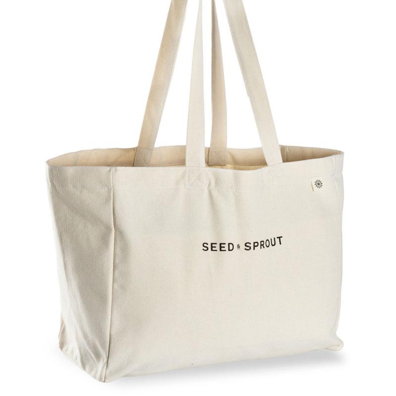 organic canvas cotton pouch handbag with custom logo for storing clothe groceries