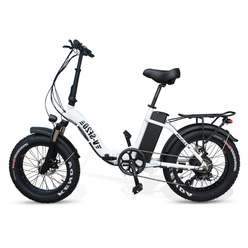 Folding step through electric bicycle 20 inch fat tire 750w eBike 1000W 48V Electric Bike 7 Speeds