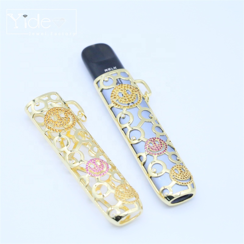 New design popular e-cigarette durable metal brass vape pod electronic cigarette case