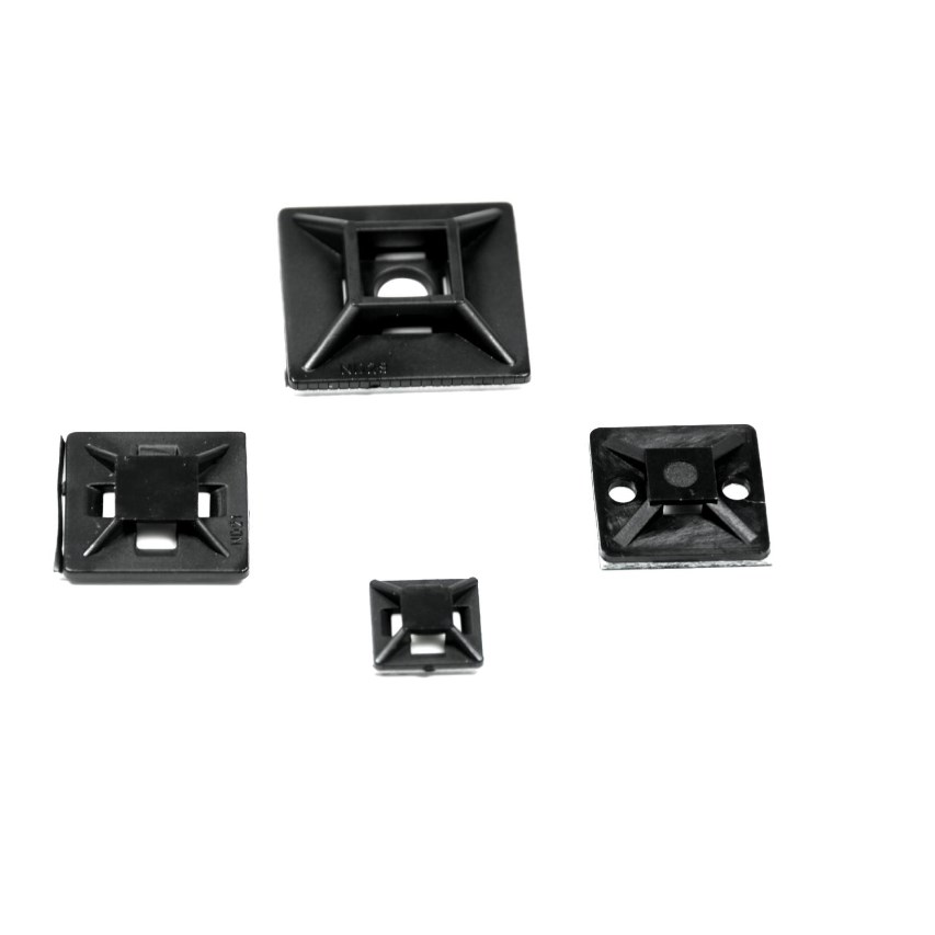 21*21mm Nylon 3M Self Adhesive Wire fixed Seat Cable Tie Mount