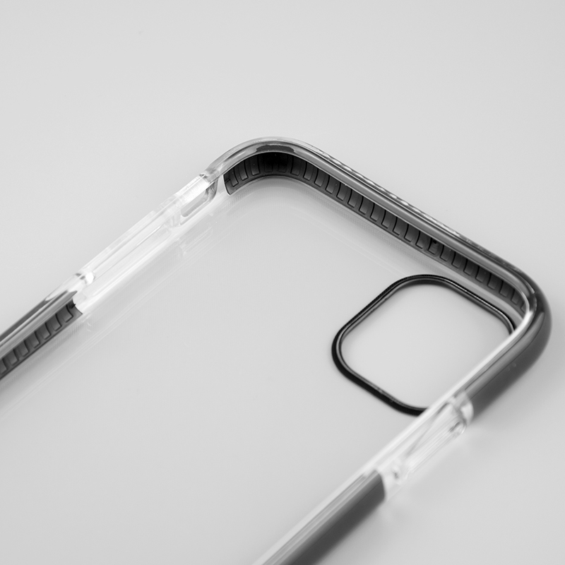 Прозрачный противоударный чехол для iPhone 10 11 12 с черным кольцом для камеры ТПУ ТПЭ для iPhone ТПЭ чехол для телефона 2021