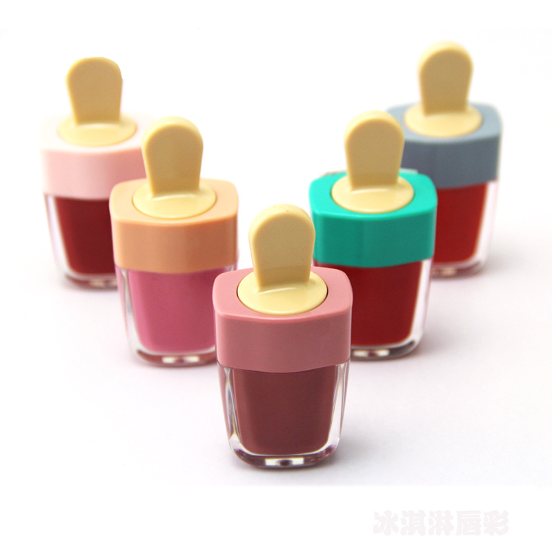 Модный Новый блеск для губ, ТИНТ, увлажняющий блеск для губ ice-lolly, детская розовая водостойкая жидкая помада, Косметика для макияжа, оптовый продавец