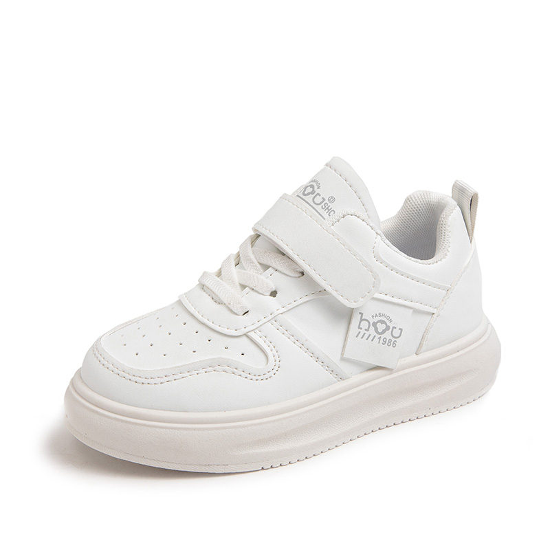 Breathable Small White Sports Running Four Seasons Comfortable Leather Lining School Sneakers Light Weight kids shoes boys