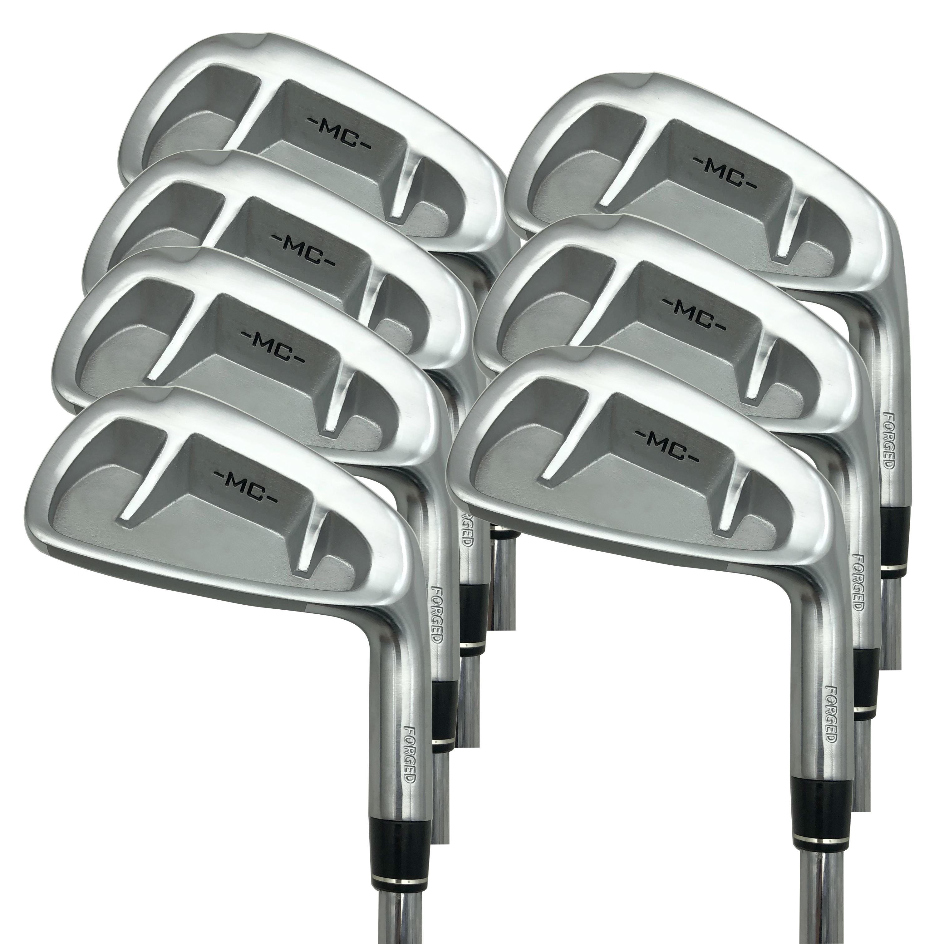 OEM Forged Full CNC Milled Golf Clubs Right Handed Irons with Mirror Polishing Chrome Painted Golf Iron Head