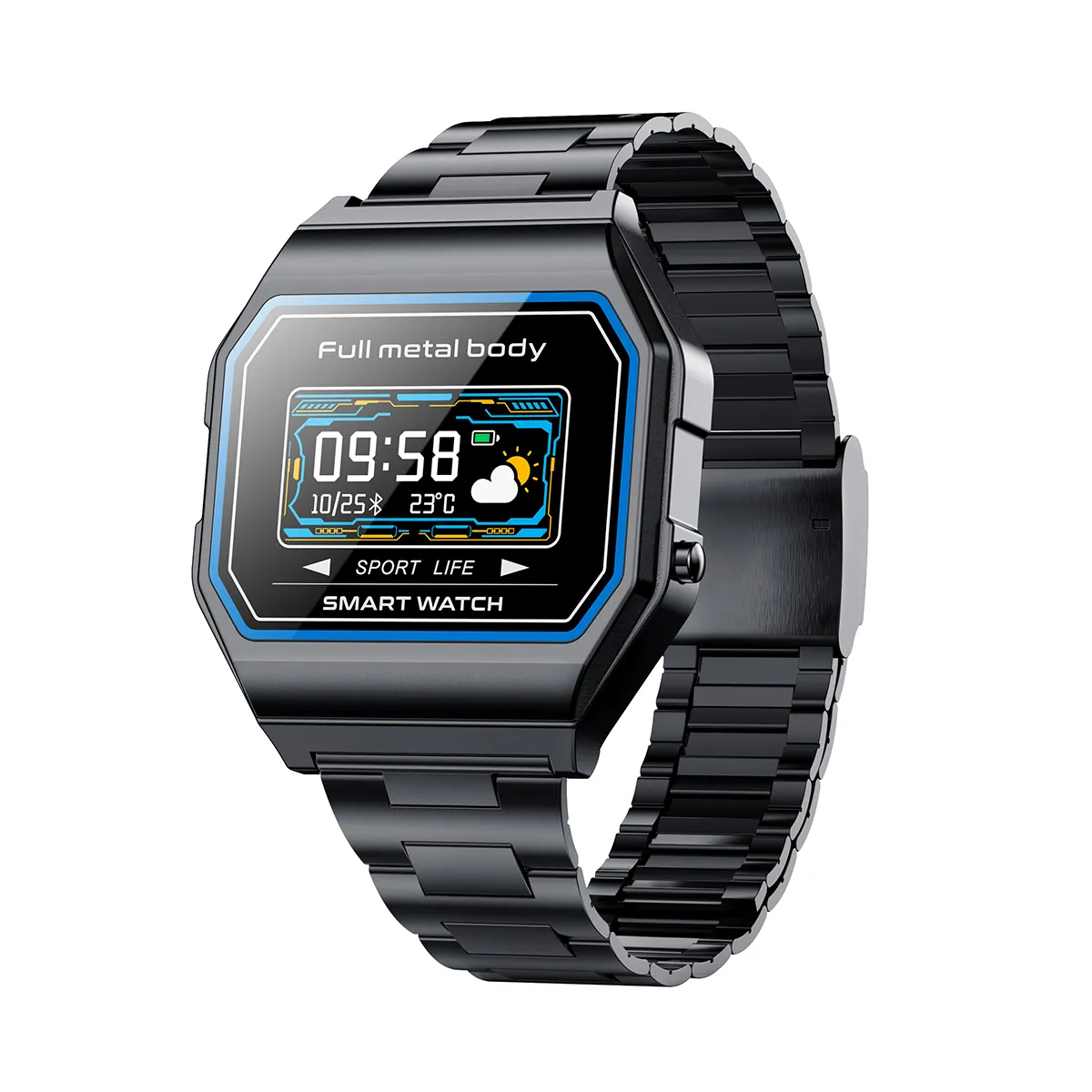 Gold Band Ultra-Thin Case Leisure Sport New Smart Watch