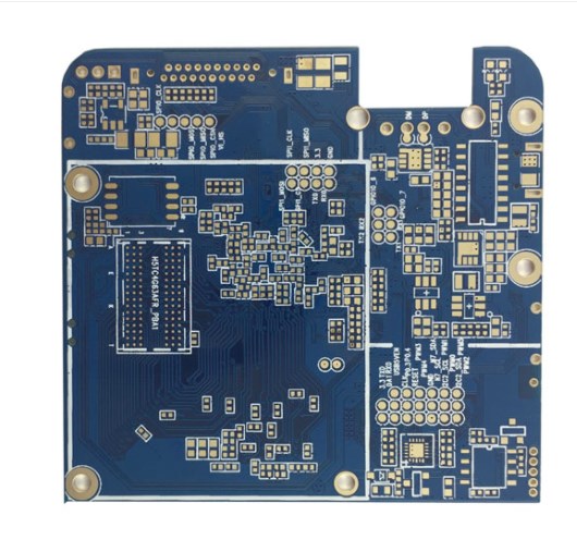 8 Layers blue HDI immersion gold Prototype Pcb Circuit board PCBA manufacturer