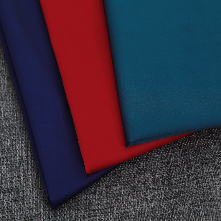 Customized Wholesale Combed Stretch Satin Fabric Woven Stretch Satin Fabric High-Quality Dress Garment Fabric