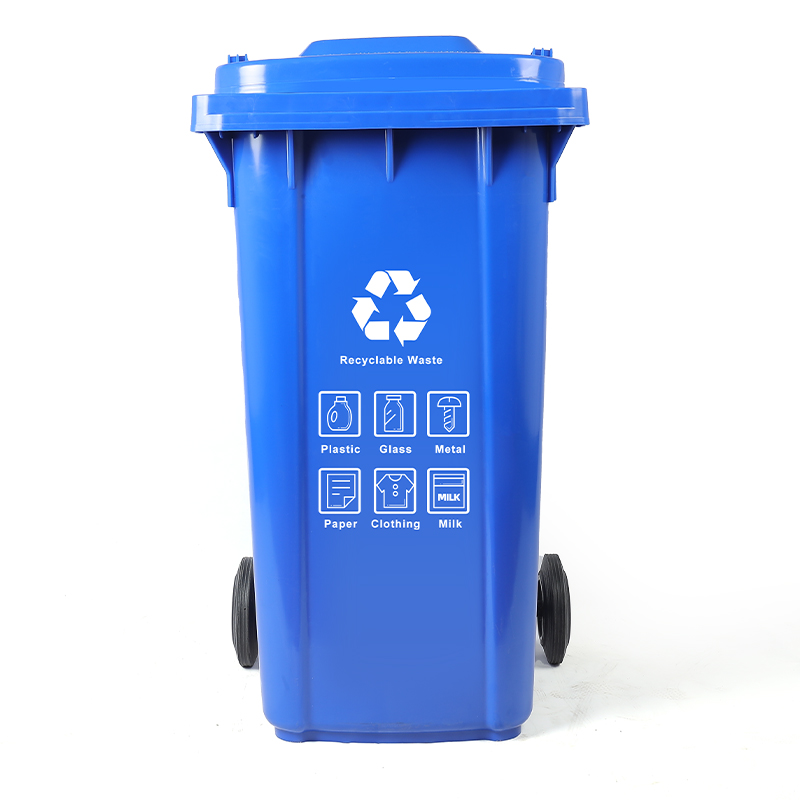 Outdoor plastic waste bin, Size: 100l