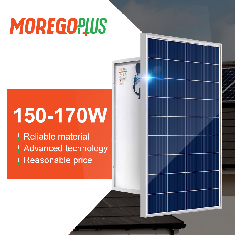 Moregoplus Small Series 12V/24V Solar poly Panels 150W 160W 170W for home solar energy system