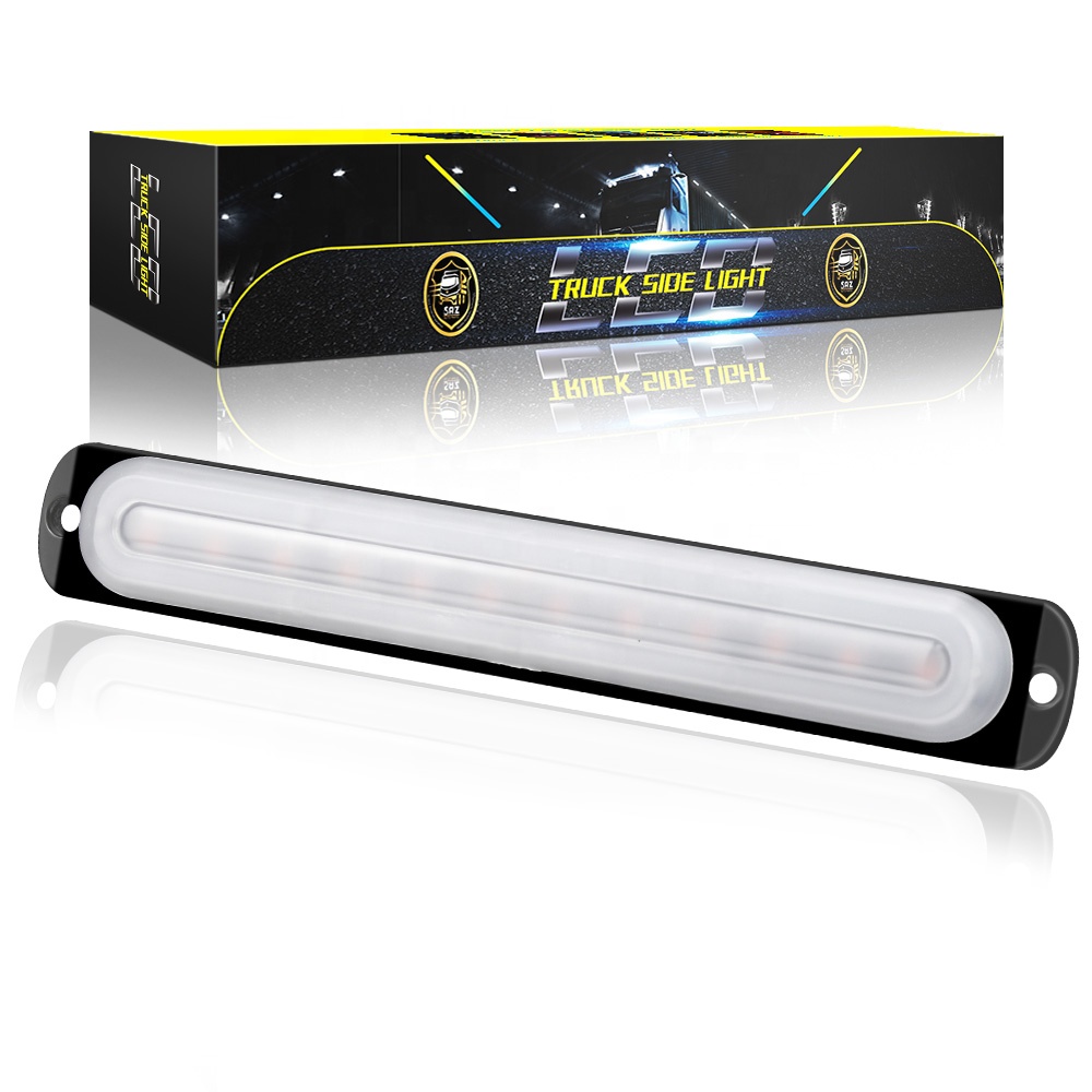 DXZ DC12V-24V новый ультра-тонкая боковая сторона проблесковым маячком руководство красный/зеленый/синий 12 светодиодов 36 Вт со стробоскопической вспышкой СИД управляя предупредительный световой сигнал