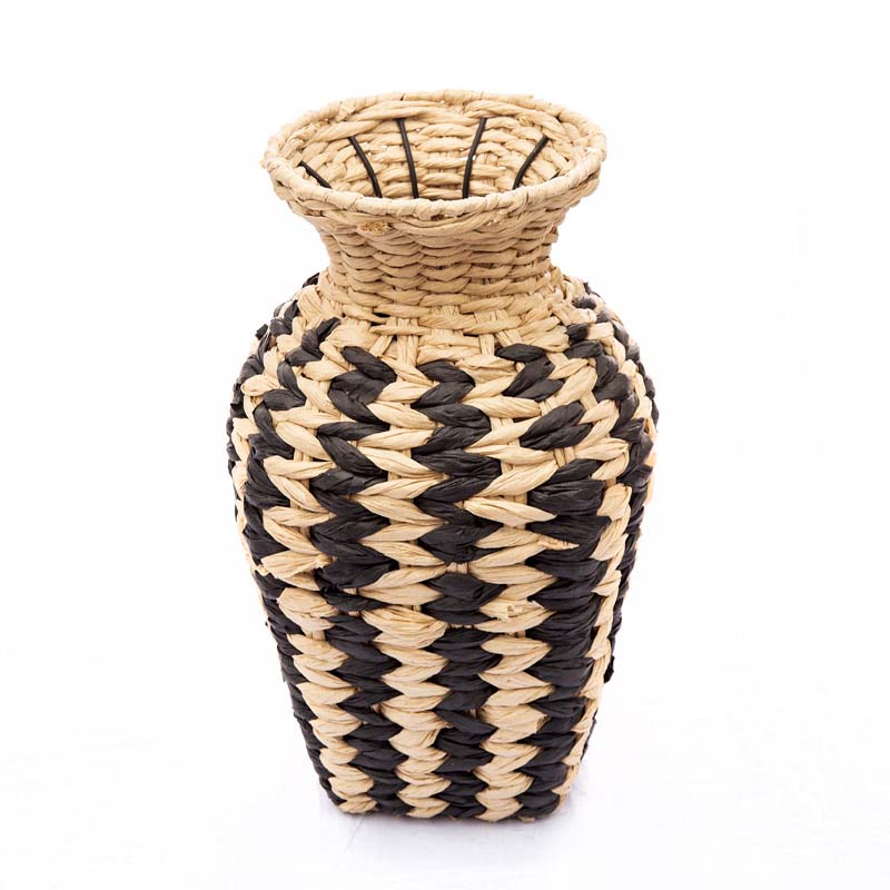 Fashionable Innovative Japanese style Hand-woven Flower Basket Straw Woven Flower Vase