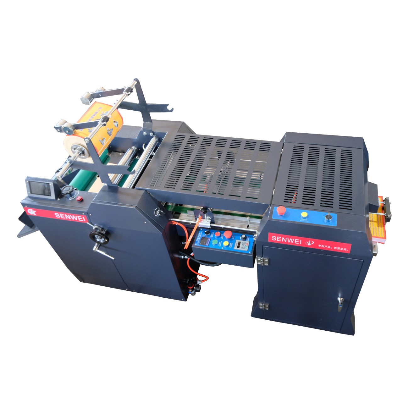 High pressure hydraulic robotic arm automatic feeding detachable oil heating paper hot laminate laminator laminating machine